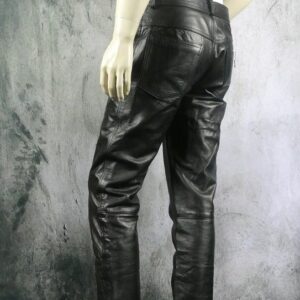 Cuir neuf occasion pantalon legging veste gants ceinture cuir homme femme sexy bon prix pas cher